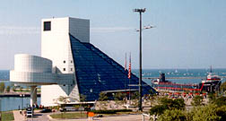 Rock and Roll Hall from the Browns Stadium